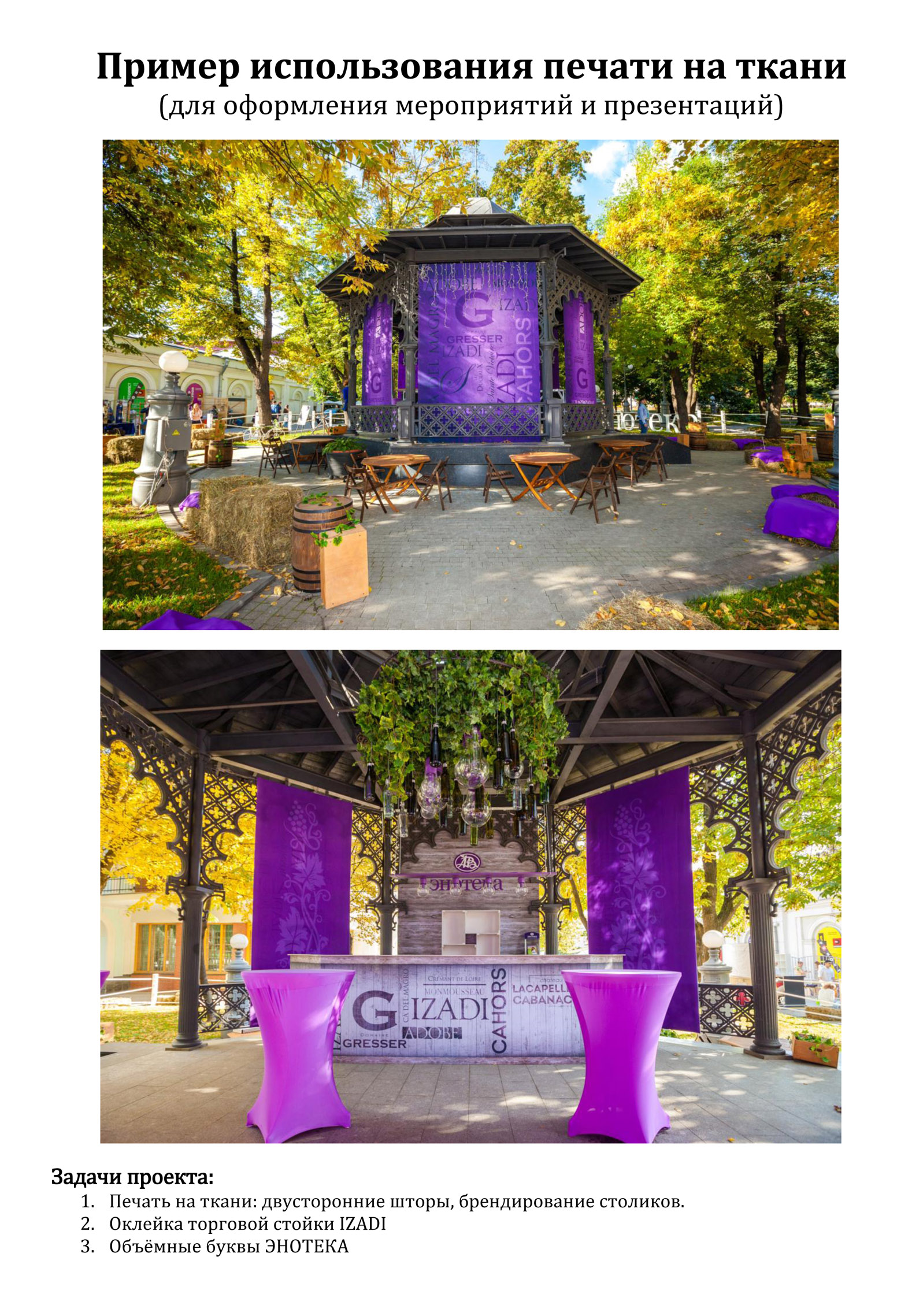 Изготовление декораций из ткани (шторы, скатерти, обои).
